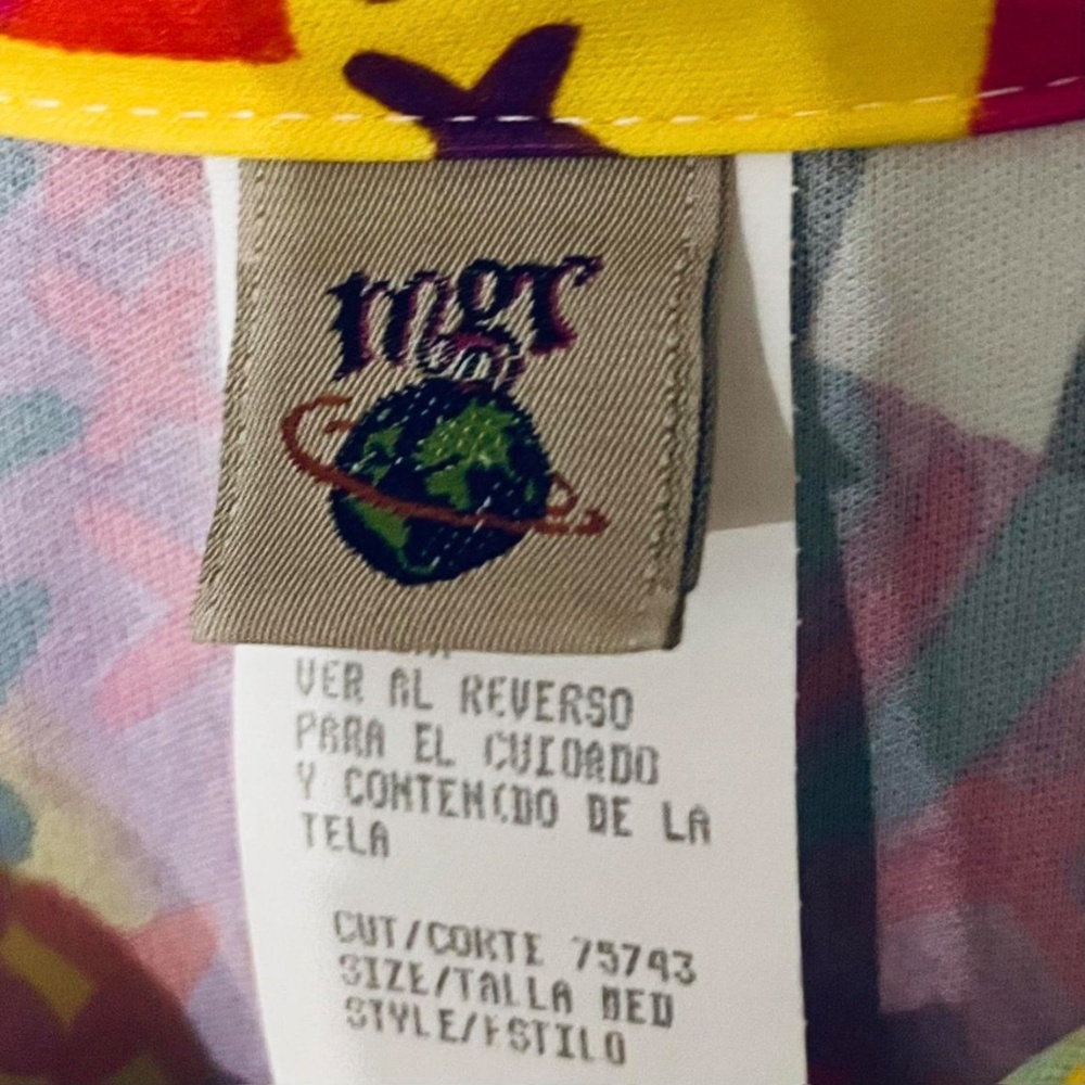 Vintage 90’s Merry-Go-Round Brand Colorful Blouse - US Medium - Picture 3 of 3